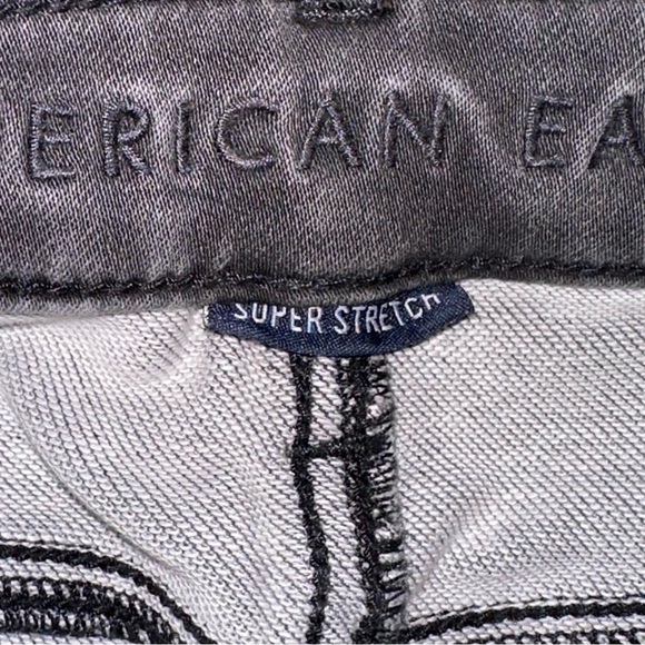 American Eagle Outfitters Hi-Rise Jegging Super Stretch Charcoal Jeans 0 Long - Picture 11 of 13